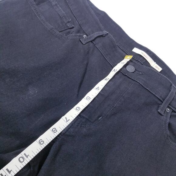 Levi's 711 Jeans Skinny Black Denim - Picture 8 of 12